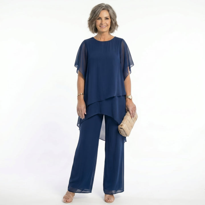 Thessalie - fließender Abend-Jumpsuit