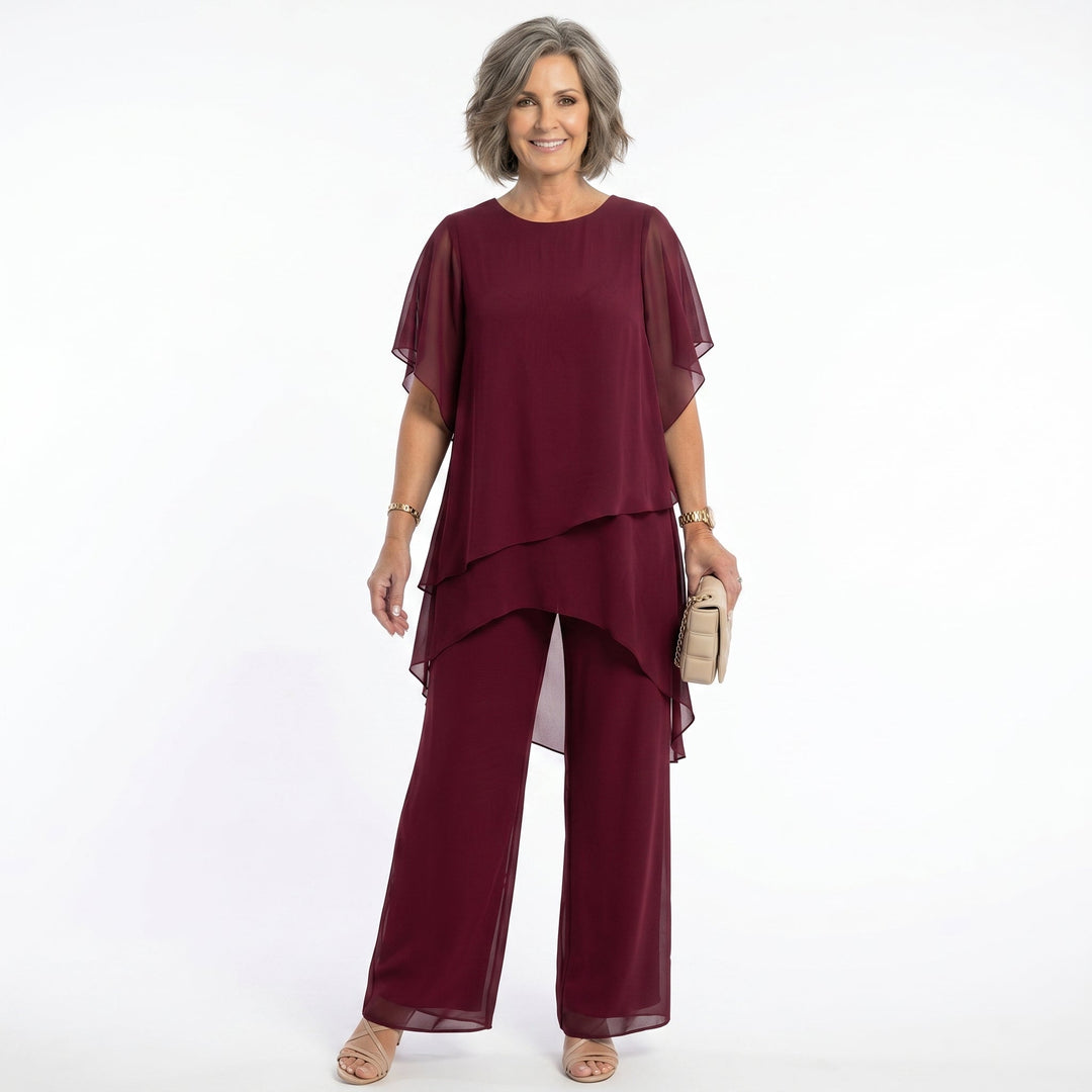 Thessalie - fließender Abend-Jumpsuit