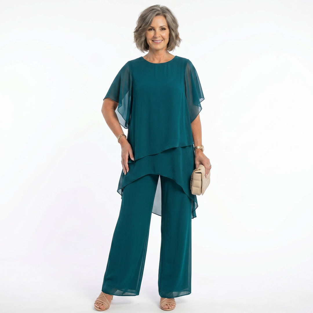 Thessalie - fließender Abend-Jumpsuit