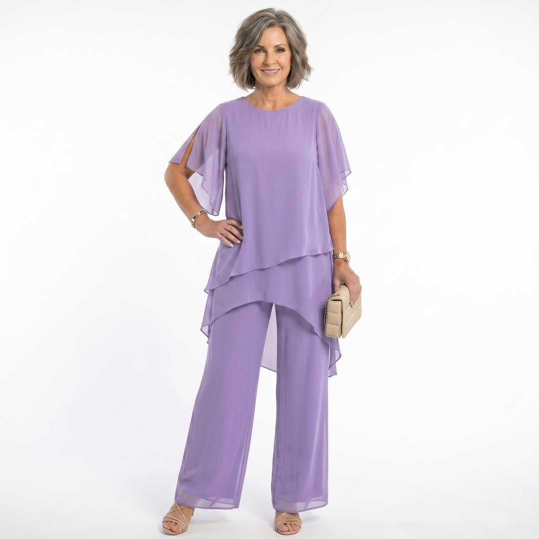 Thessalie - fließender Abend-Jumpsuit