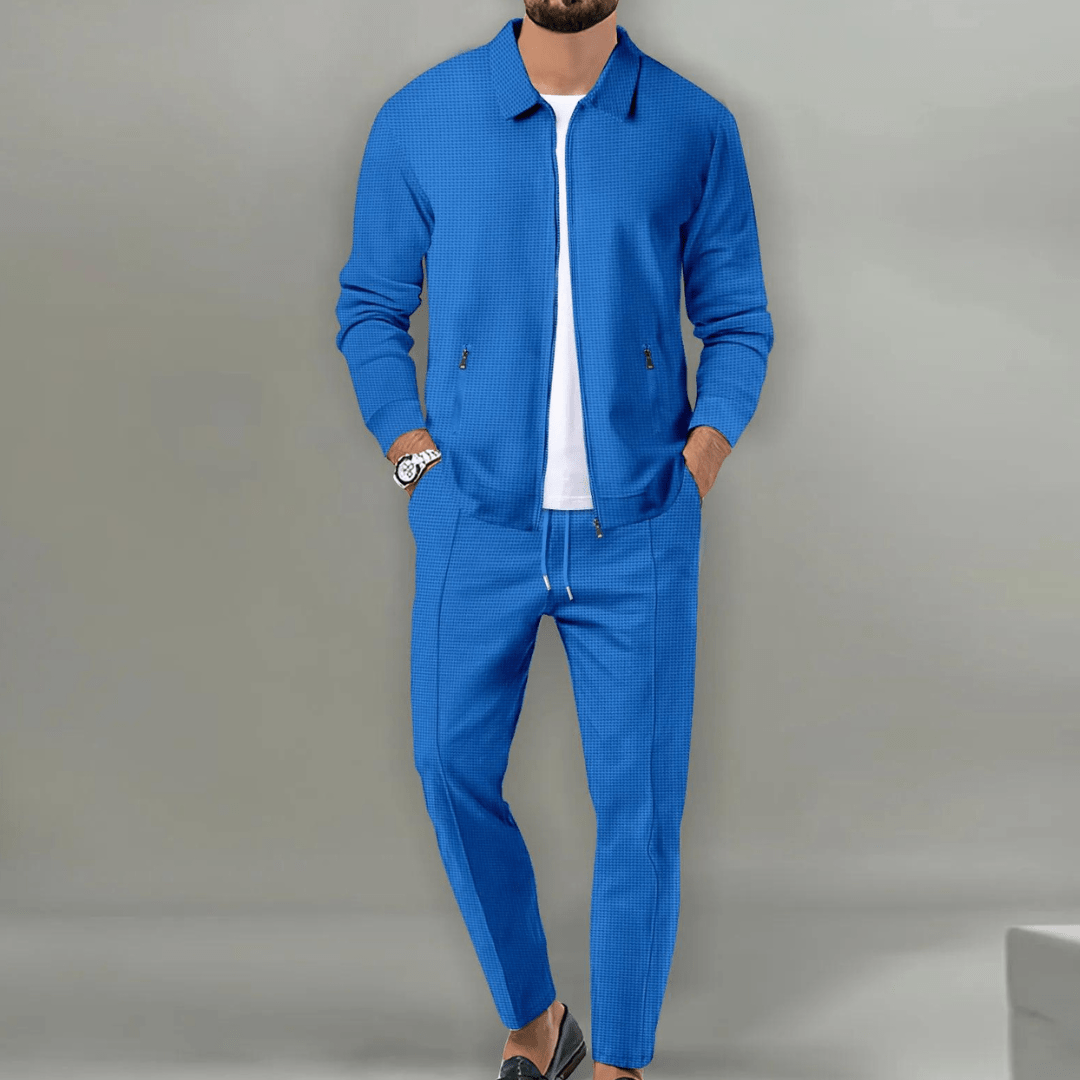 Zaren - Strukturiertes Jacken- und Hosen-Set