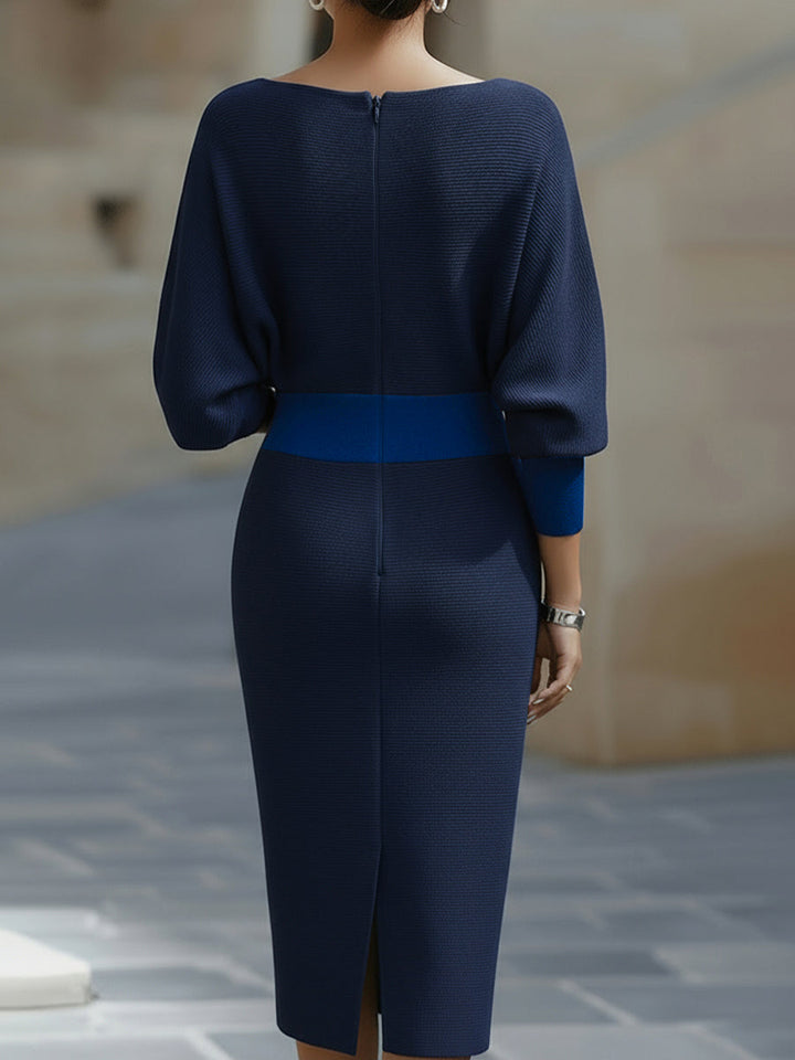 Avalon - Soft-Touch Midikleid mit Fledermausärmeln