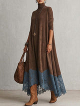 Pamina - A-Linien-Kleid mit Spitzeneinsatz