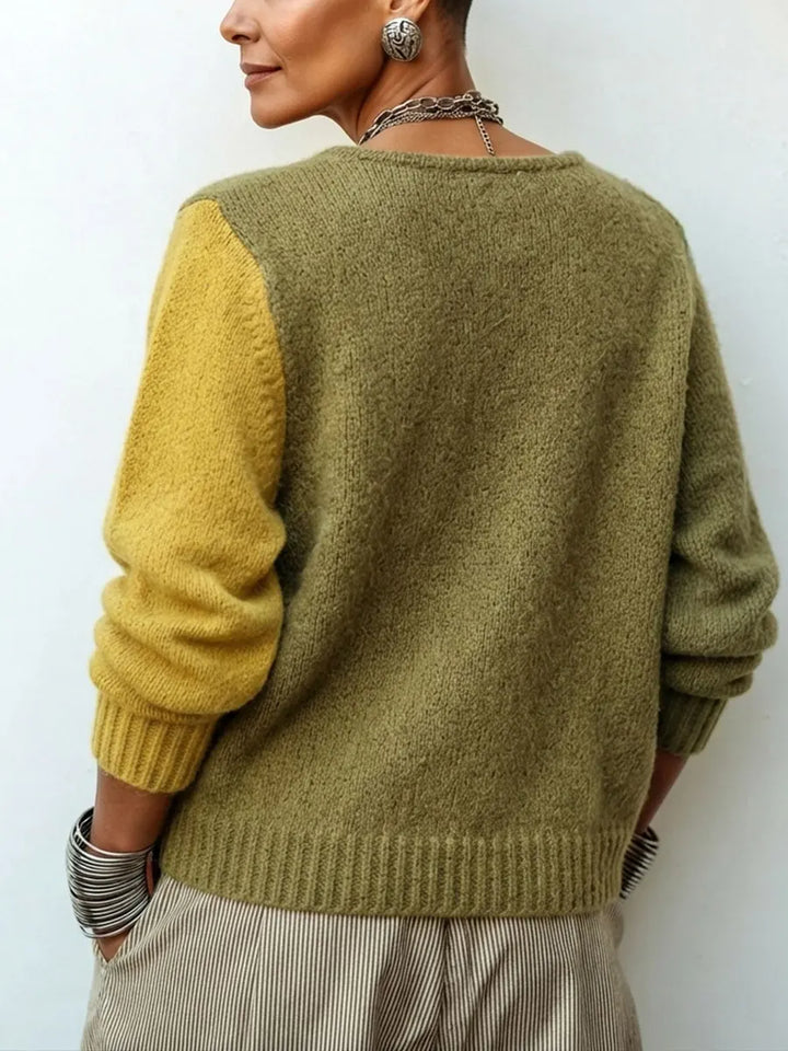 Ismay - Asymmetrischer Cardigan mit Knopfleiste