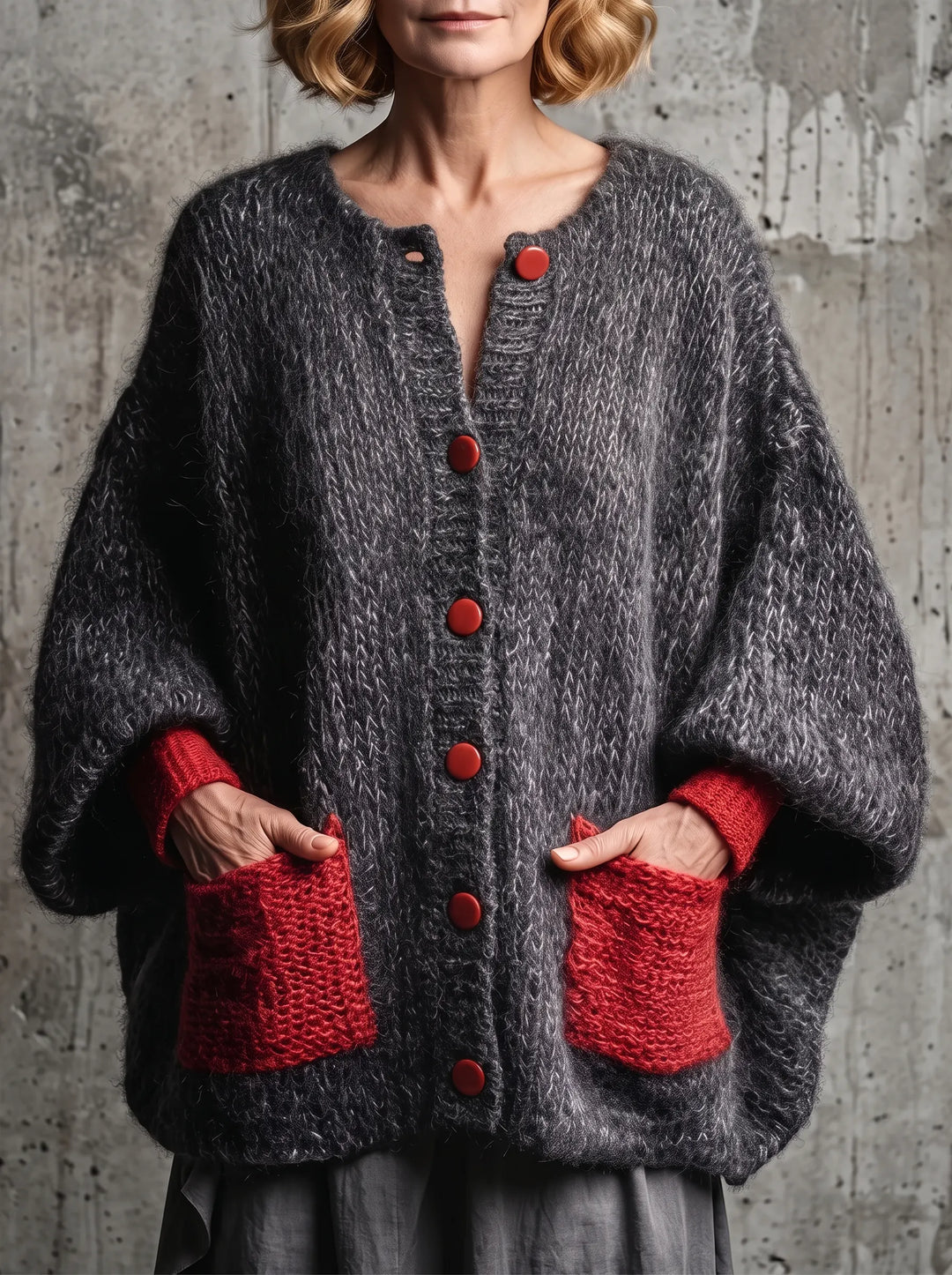 Bellorine - Strukturierter Strick-Cardigan