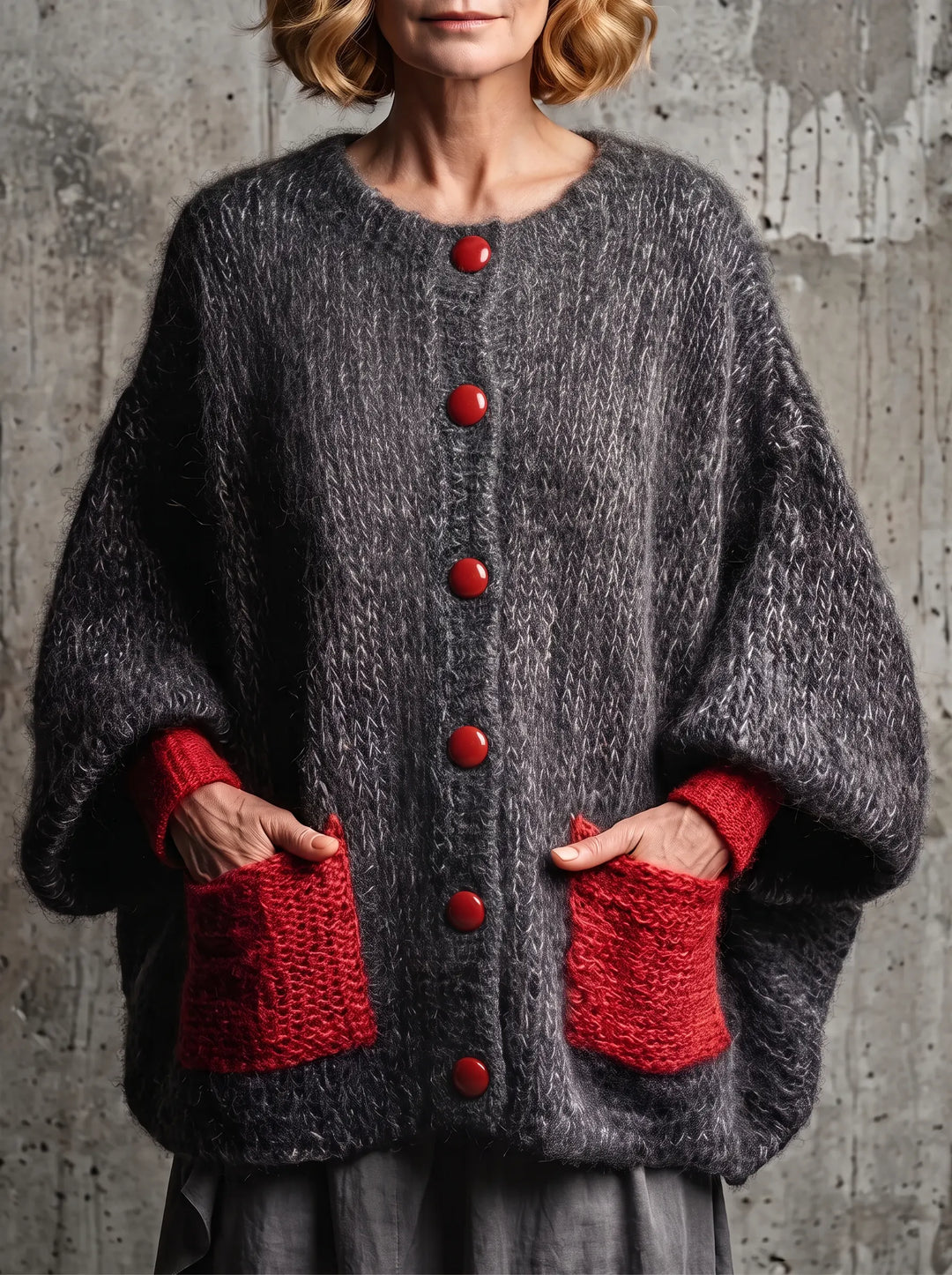 Bellorine - Strukturierter Strick-Cardigan