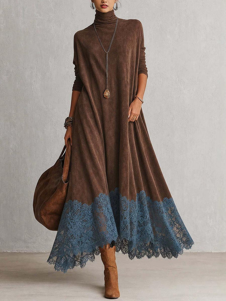 Pamina - A-Linien-Kleid mit Spitzeneinsatz
