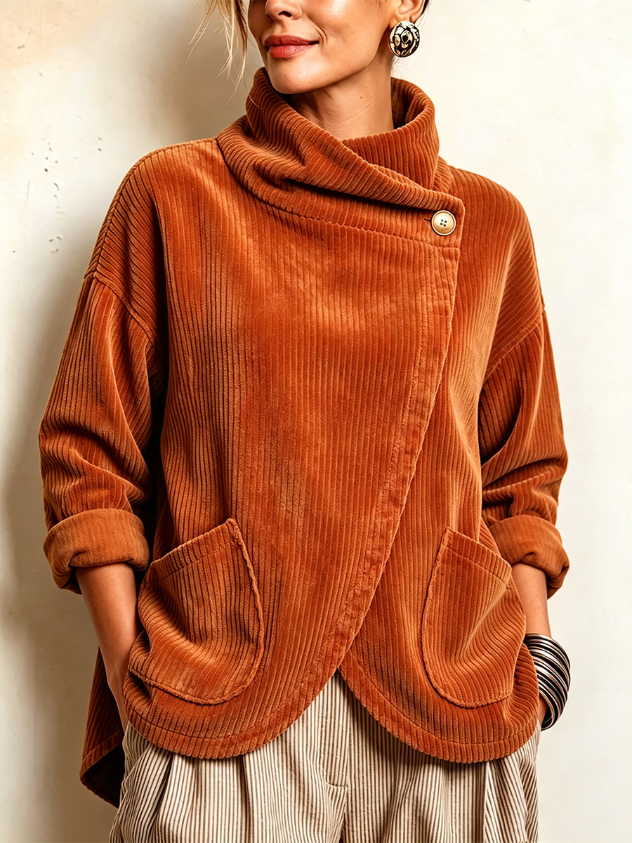 Sioned - Strukturierte Oversize-Sweatjacke