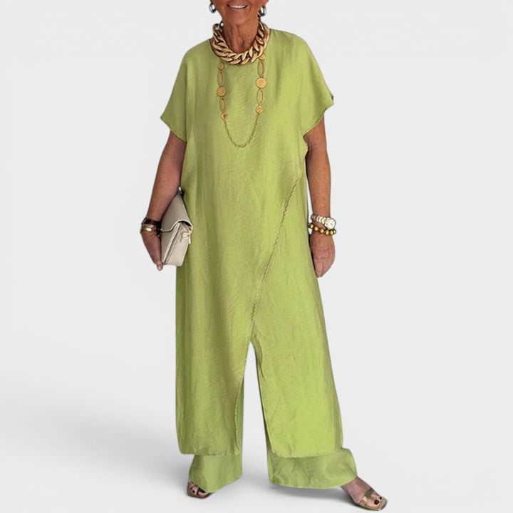 Roseth - Set aus Tunika im Lagenlook und weiter Hose