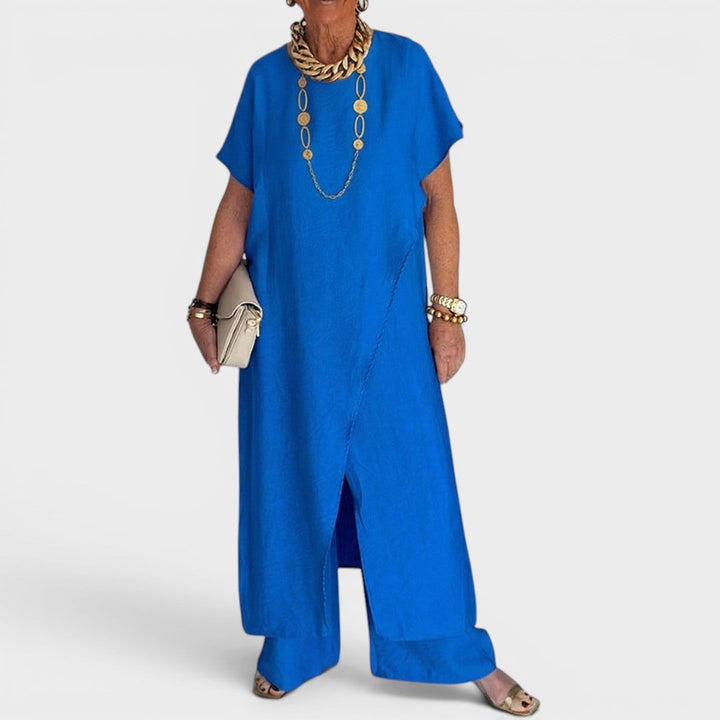 Roseth - Set aus Tunika im Lagenlook und weiter Hose