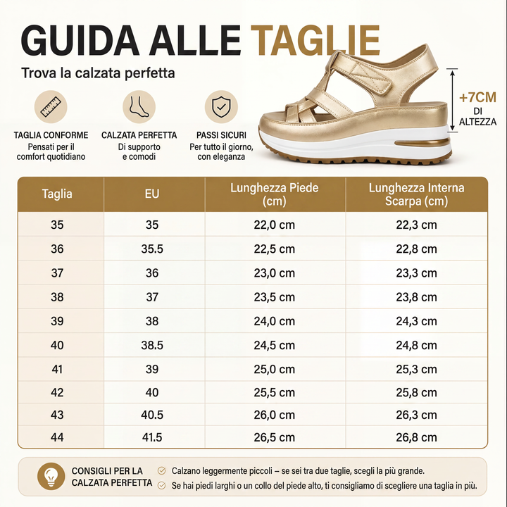 Novessia - Cut-out-Plateau-Keilsandalen