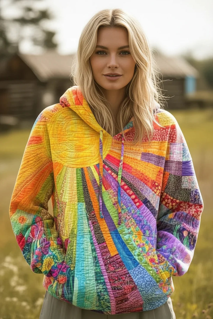 Jessanova - Weicher Patchwork-Hoodie