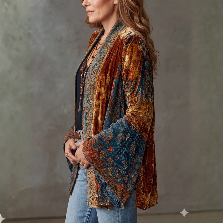 Sylvette - Strukturierte Boho-Jacke