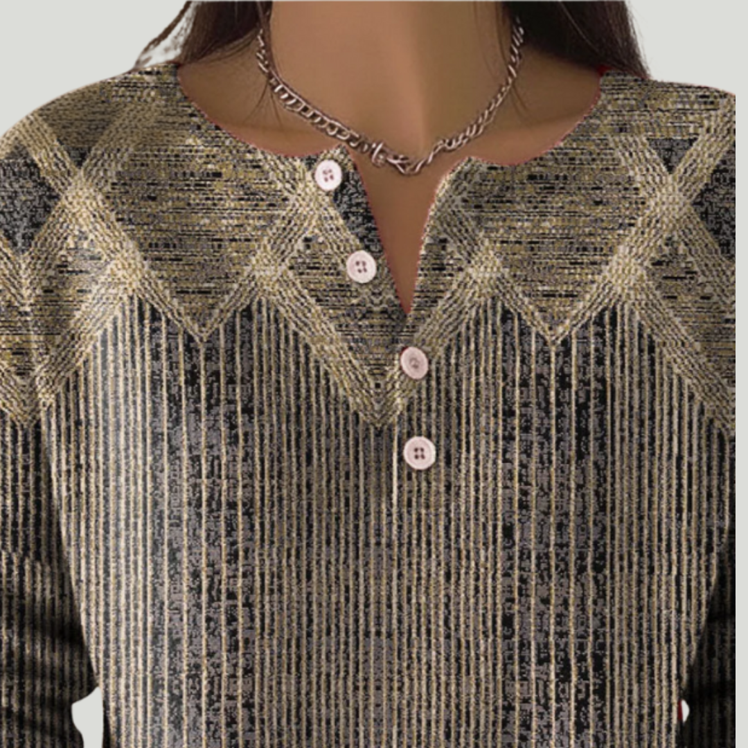 Zayarie - Gestreiftes Longsleeve mit Soft-Touch