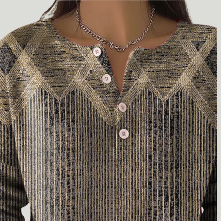 Zayarie - Gestreiftes Longsleeve mit Soft-Touch