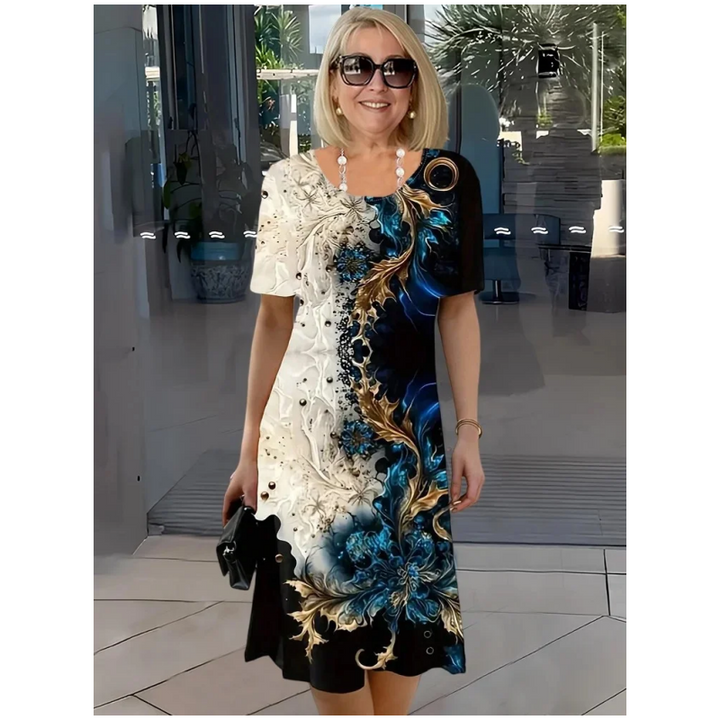 Greya - weiches, florales A-Linien-Sommerkleid