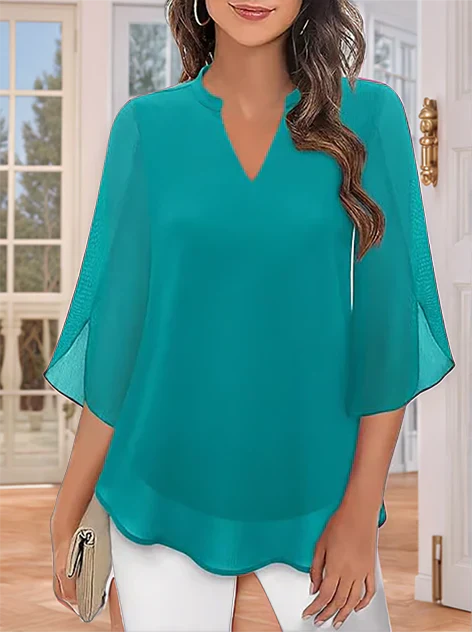 Zanyelle - Weichgriffige, mehrlagige Bluse