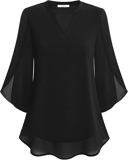 Zanyelle - Weichgriffige, mehrlagige Bluse