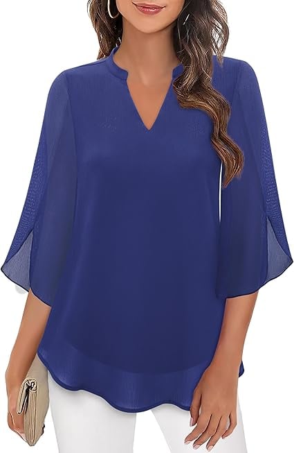 Zanyelle - Weichgriffige, mehrlagige Bluse