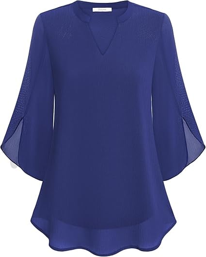 Zanyelle - Weichgriffige, mehrlagige Bluse