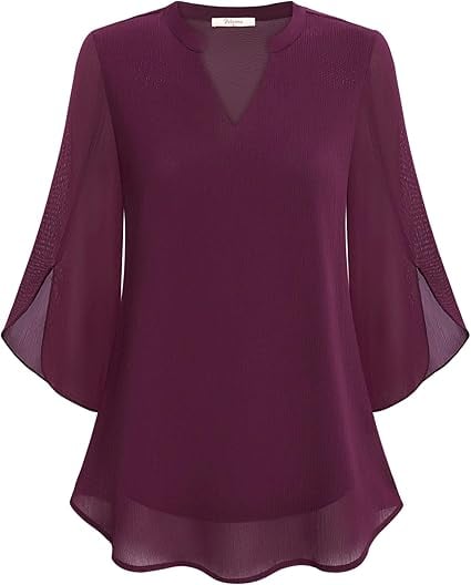 Zanyelle - Weichgriffige, mehrlagige Bluse