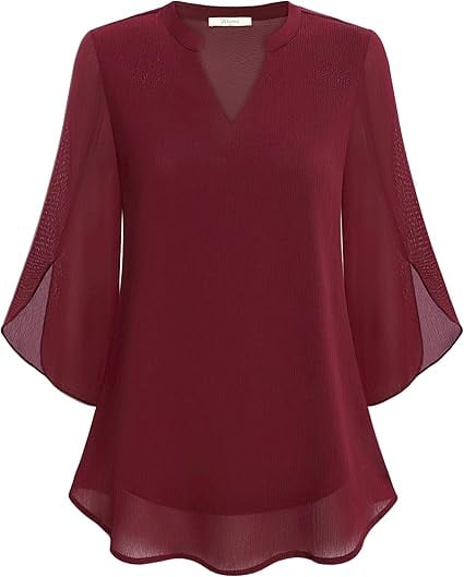 Zanyelle - Weichgriffige, mehrlagige Bluse