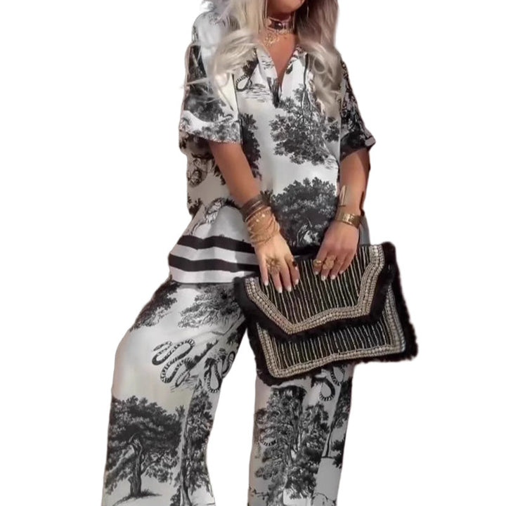 Adley - weitbeiniger Jumpsuit mit Blumenmuster