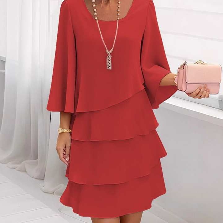Nira - Kleid mit weichem Griff und Rüschensaum