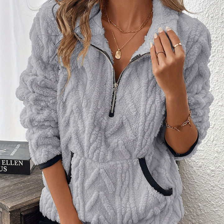Lurein - Half-Zip-Pullover mit Soft-Touch-Finish