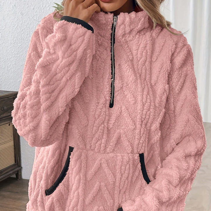 Lurein - Half-Zip-Pullover mit Soft-Touch-Finish