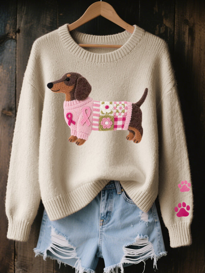 Caravine - Patchwork-Strickpullover für Hunde