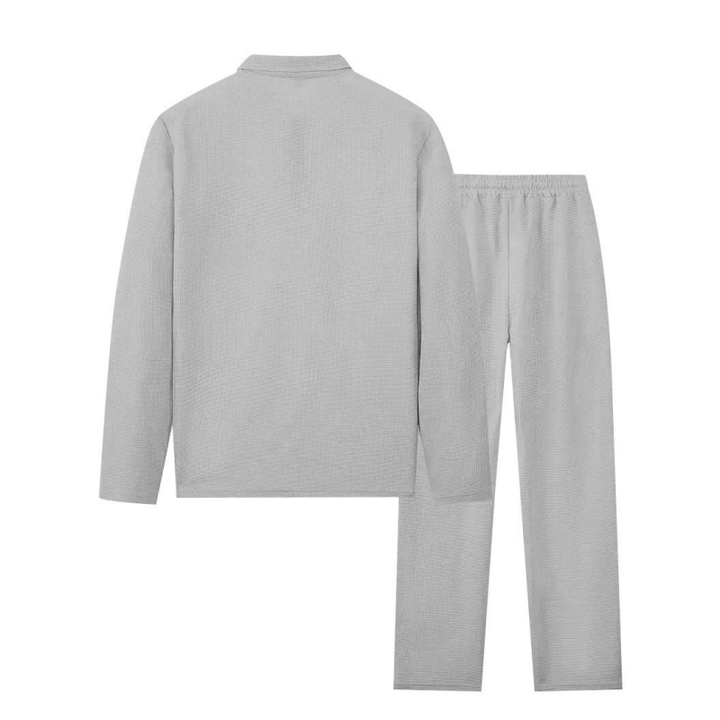 Vexar - Loungewear-Set aus Soft-Touch-Waffelstrick mit Quarter-Zip