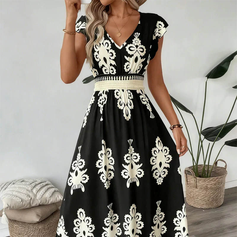 Osyrel - Bedrucktes Midikleid