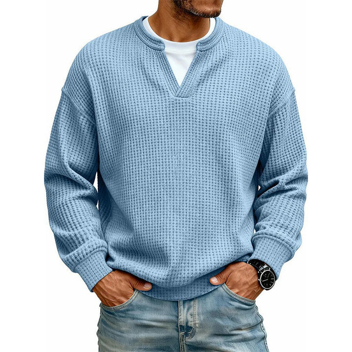 Gustav - Waffelstruktur-Langarmshirt