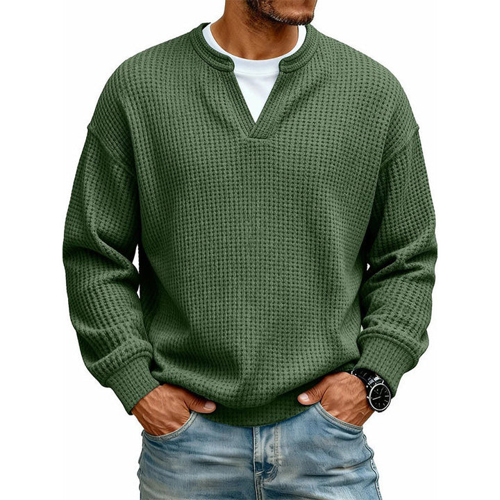Gustav - Waffelstruktur-Langarmshirt