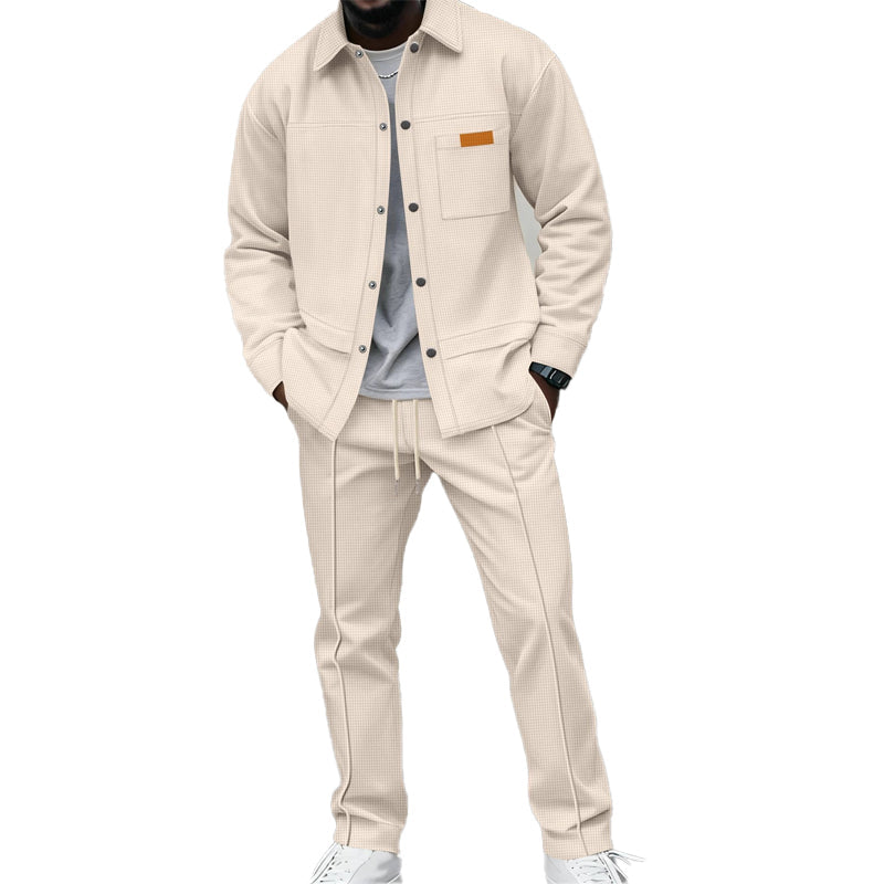 Kaelen - Zweiteiliges Lounge-Set mit Waffelstruktur