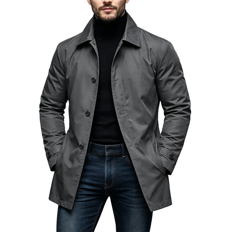 Cassius - Wasserfester mittellanger Trenchcoat