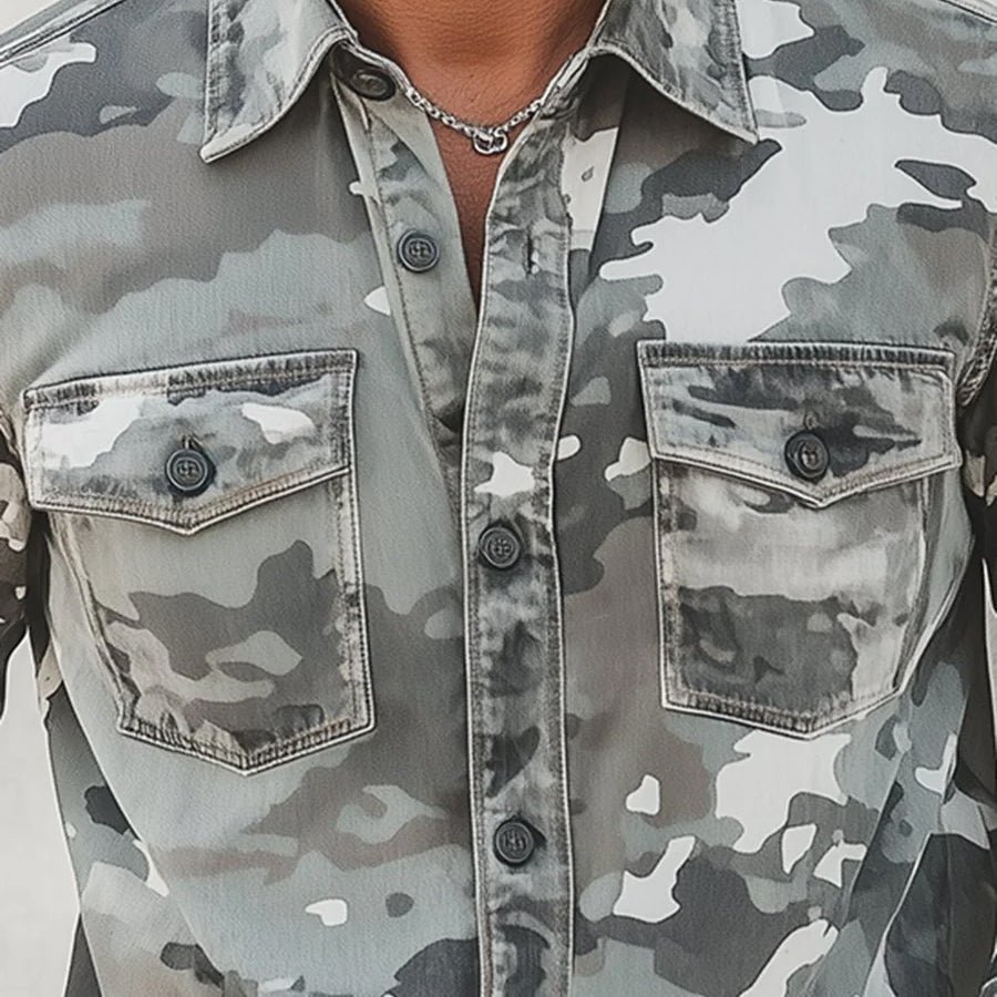 Cassiel - weiches Camouflage-Hemd