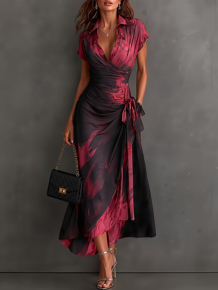 Kaia - Weiches Wickel-Hemdkleid