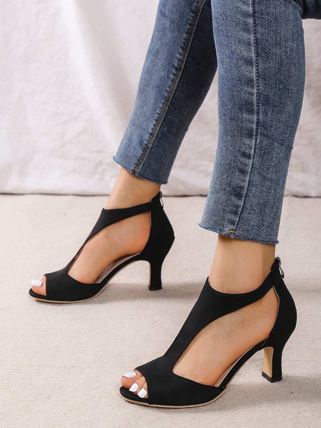 Selya - Gepolsterte Pumps mit Blockabsatz