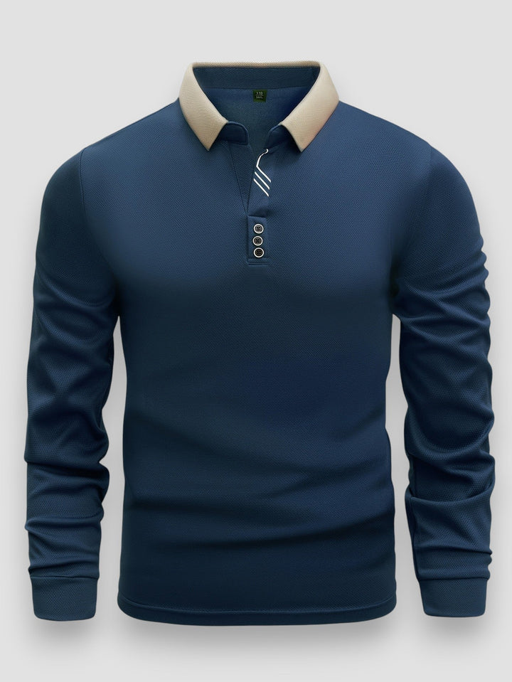 Arlixon - leichtes Langarm-Poloshirt