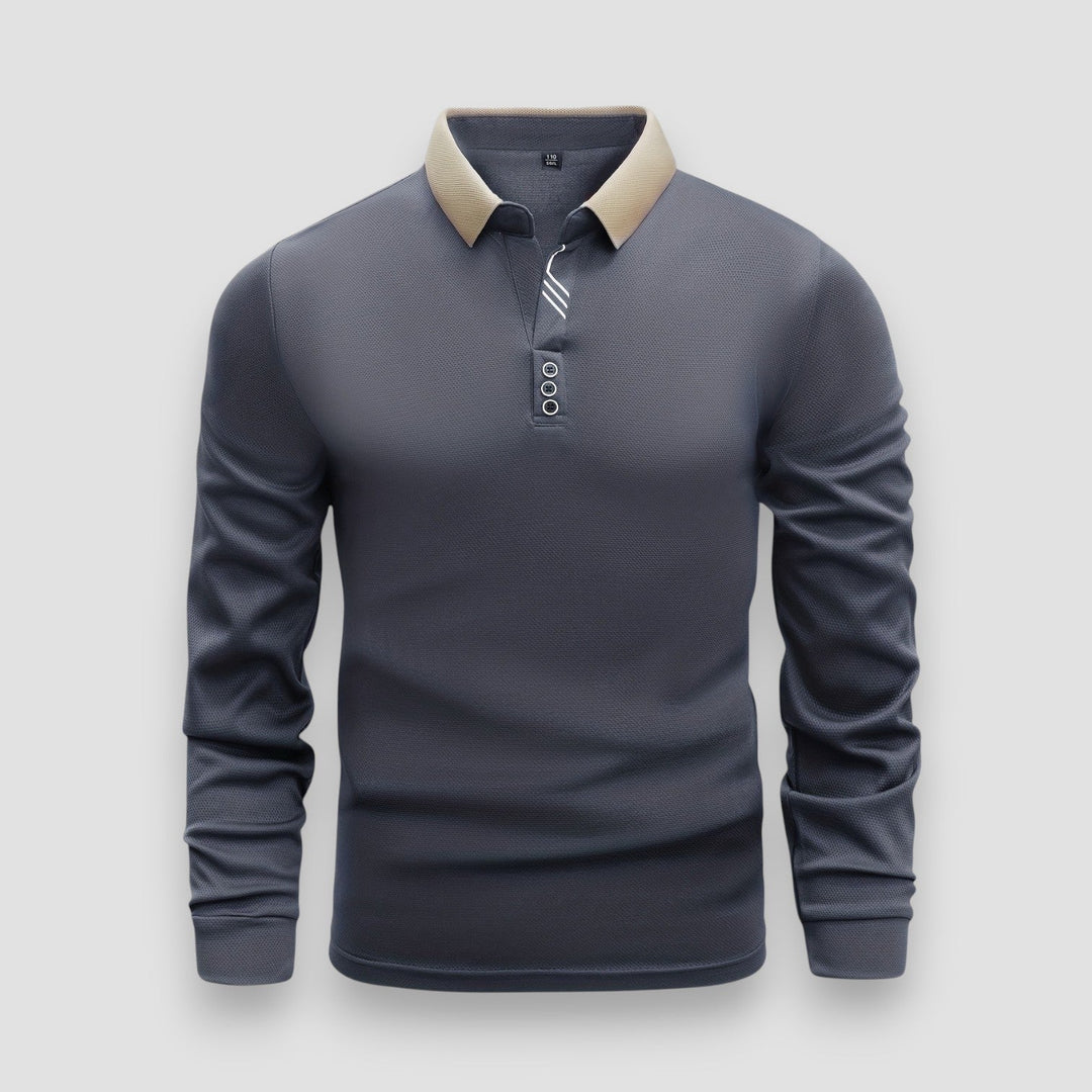 Arlixon - leichtes Langarm-Poloshirt