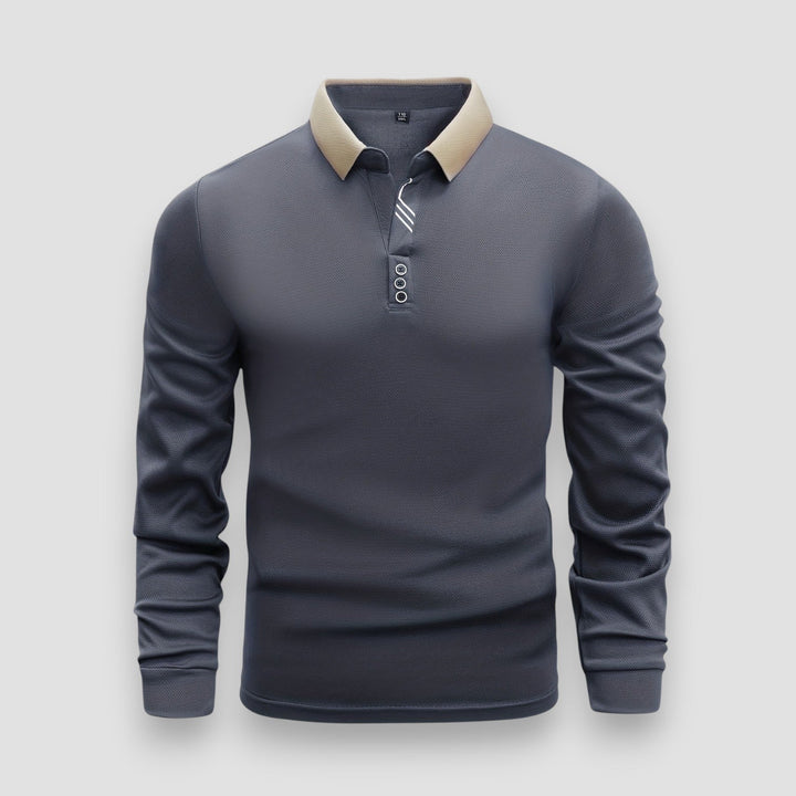 Arlixon - leichtes Langarm-Poloshirt
