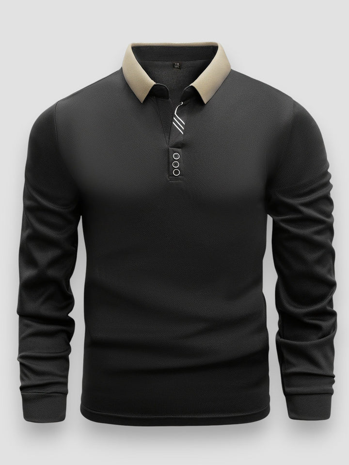 Arlixon - leichtes Langarm-Poloshirt