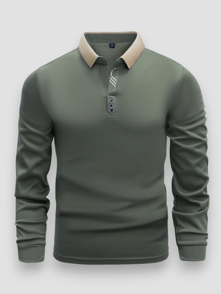 Arlixon - leichtes Langarm-Poloshirt