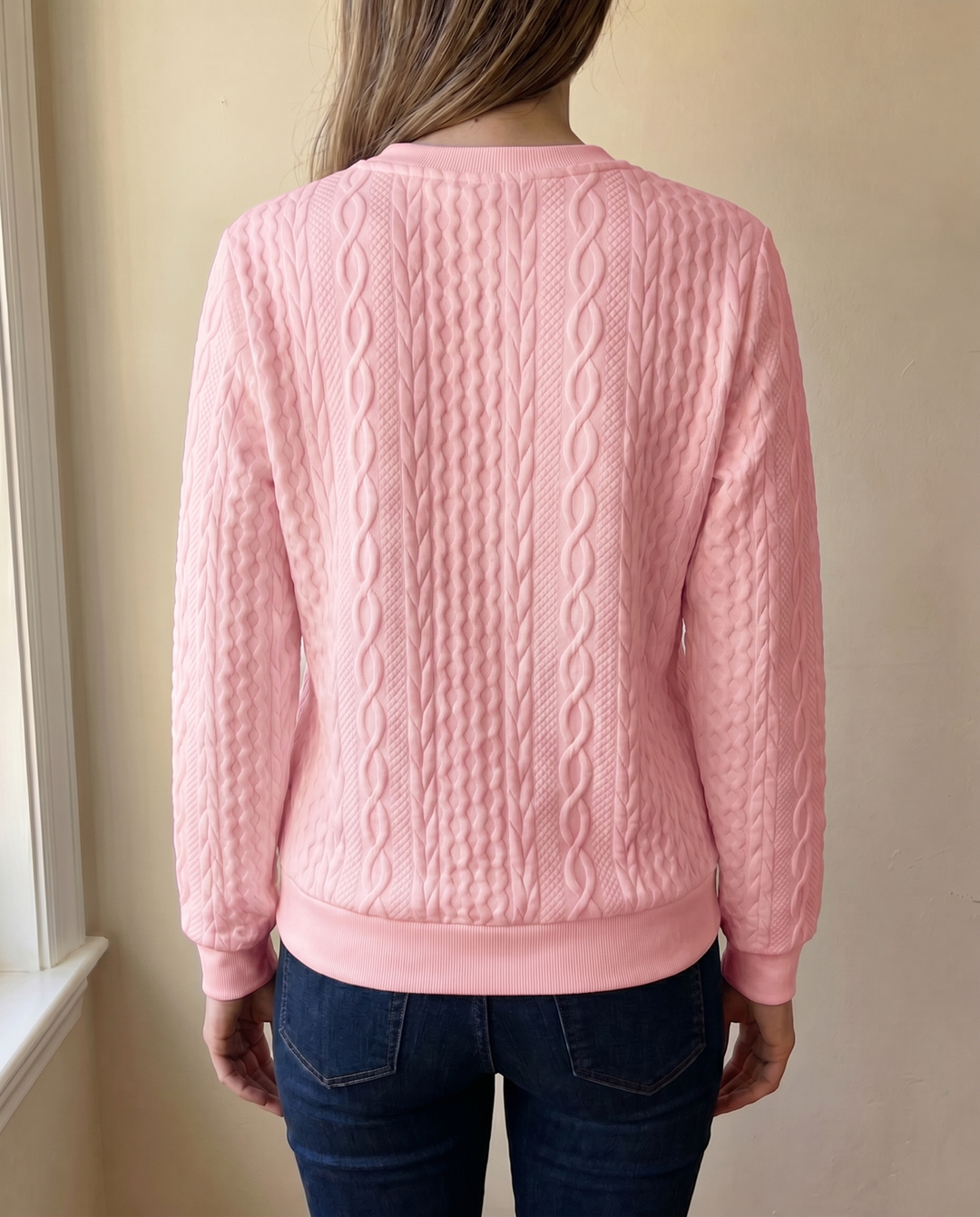 Darla - Strukturierter Zip-Pullover