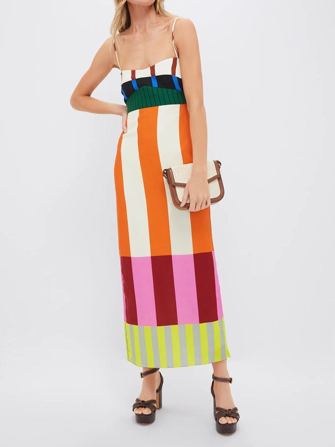 Norisse - Gestreiftes Soft-Touch-Sommerkleid