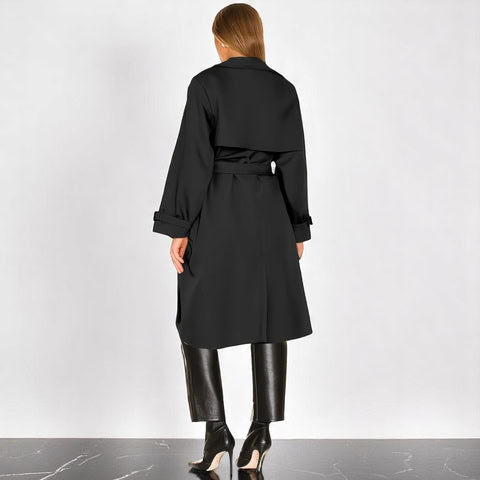 Aliki - Doppelreihiger Trenchcoat mit Gürtel